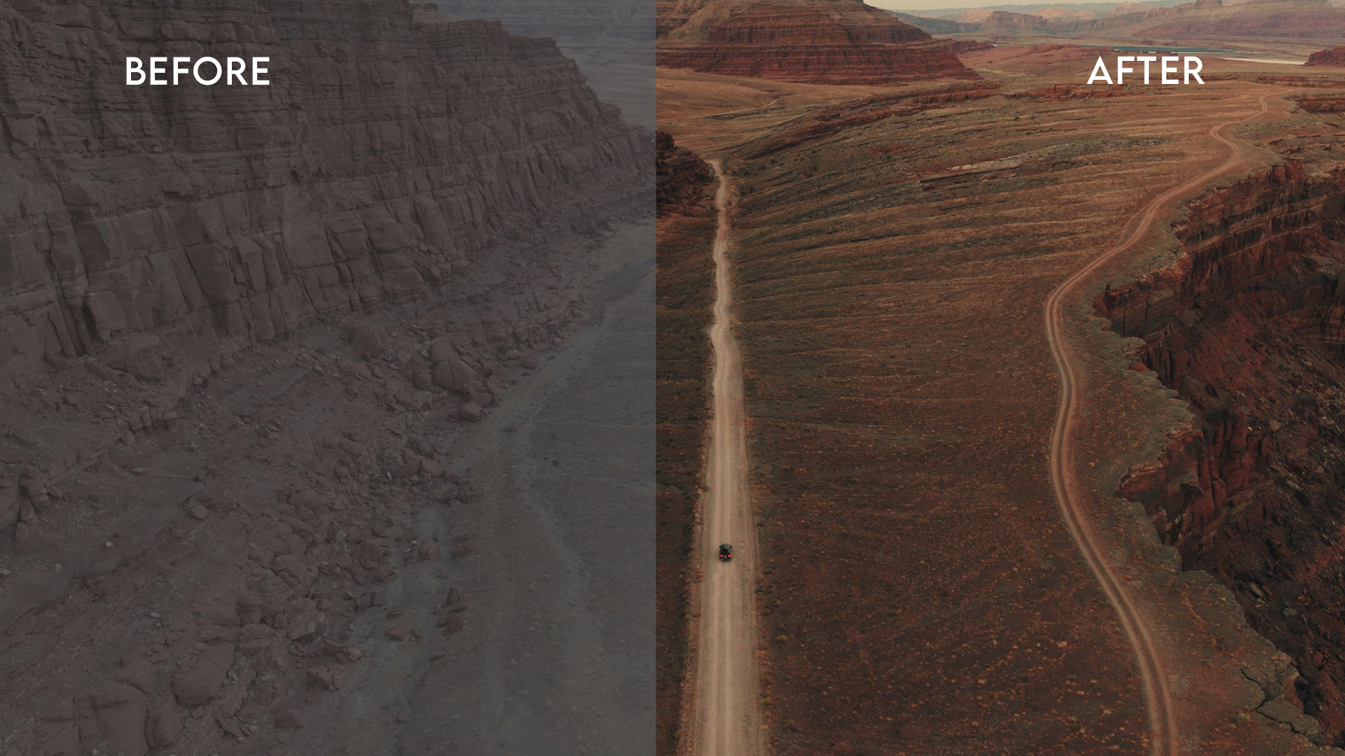 Before and after LUT demo 2